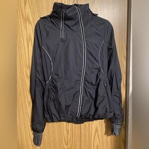 Lululemon Black Reflective Running Jacket – Size 6